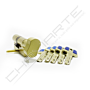 Cilindro Yale HSK de botão 45x45mm latonado