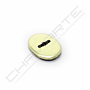 Espelho oval Mottura, para chave de duplo palhetão, dourado