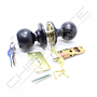Puxador de bola Tesa 290060, com patilha e chave, negro