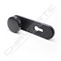 Puxador de bola Tesa MPTF972NM, fixo, com espelho comprido, negro
