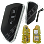 Comando KEY KD 3 Botões Para Vag 5C/5D