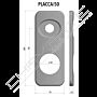 Espelho comprido AF, exterior, argento, 50 mm