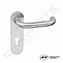 Puxador de muleta (par) JNF IN.03.950.PZ.S c/placa para barra antipânico