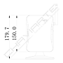Câmara PROVISION R-838 IR router lente fixa, 2MP