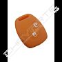 Capa silicone Honda, dois botões, laranja