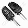 Caixa Para Comando Peugeot Flip 3 Botões (Mala) Modelo Novo