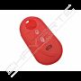 Capa silicone Alfa Romeo, três botões, vermelho