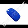 Capa silicone Audi, três botões, azul