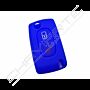 Capa silicone Citröen, flip dois botões, azul