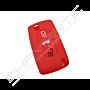 Capa silicone Citröen, flip três botões, vermelho