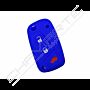 Capa silicone Fiat, flip três botões, azul