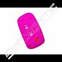 Capa silicone Fiat, flip três botões, rosa