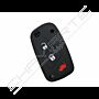 Capa silicone Fiat, flip três botões, negra