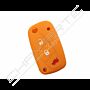 Capa silicone Fiat, flip três botões, laranja