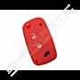 Capa silicone Fiat, flip três botões, vermelho