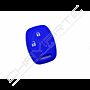 Capa silicone Honda, dois botões, azul