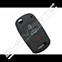 Capa silicone Kia, três botões, negra