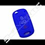 Capa silicone Kia, três botões, azul
