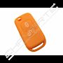 Capa silicone Mercedes, dois botões, laranja