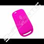 Capa silicone Mercedes, dois botões, rosa