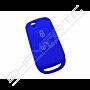 Capa silicone Mercedes, dois botões, azul