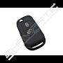 Capa silicone Mercedes, dois botões, negra