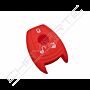 Capa silicone Mercedes, três botões, vermelho