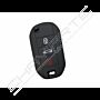 Capa silicone Peugeot, flip três botões, negra