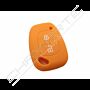 Capa silicone Renault, dois botões, laranja