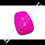 Capa silicone Renault, dois botões, rosa