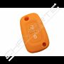 Capa silicone Renault, dois botões, laranja