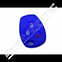 Capa silicone Renault, três botões, azul