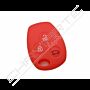 Capa silicone Renault, três botões, vermelho