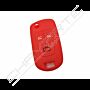 Capa silicone Opel, flip três botões,vermelho