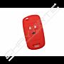 Capa silicone Opel, flip três botões, vermelho