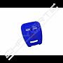 Capa silicone Opel, três botões, azul