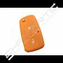 Capa silicone Volkswagen, dois botões, laranja