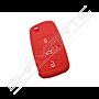 Capa silicone Volkswagen, três botões, vermelho