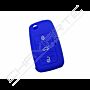 Capa silicone Volkswagen, três botões, azul