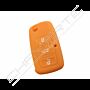 Capa silicone Volkswagen, três botões, laranja