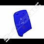 Capa silicone Volkswagen, três botões, azul