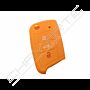 Capa silicone Volkswagen, três botões, laranja
