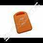 Capa silicone Opel, dois botões, laranja