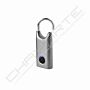 Aloquete Lexon com abertura por impressão digital, metallic grey (cinzento)