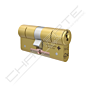 Cilindro M&C Matrix 32x32mm latonado (3 chaves)