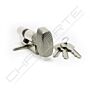 Cilindro Tesa TE5 30x30mm niquelado com botão