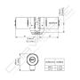Cilindro RB Locxis Trelod Forte 50x50 Niquelado