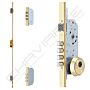 Fechadura multiponto 3 pontos TESA TLB, chapa em U, entrada 50mm, dourado esmaltado