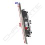 Fechadura ISEO Electa 782002302 para montantes, entrada 30mm