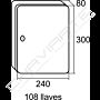 Chaveiro BTV 04141 de 108 chaves 300*240 mm